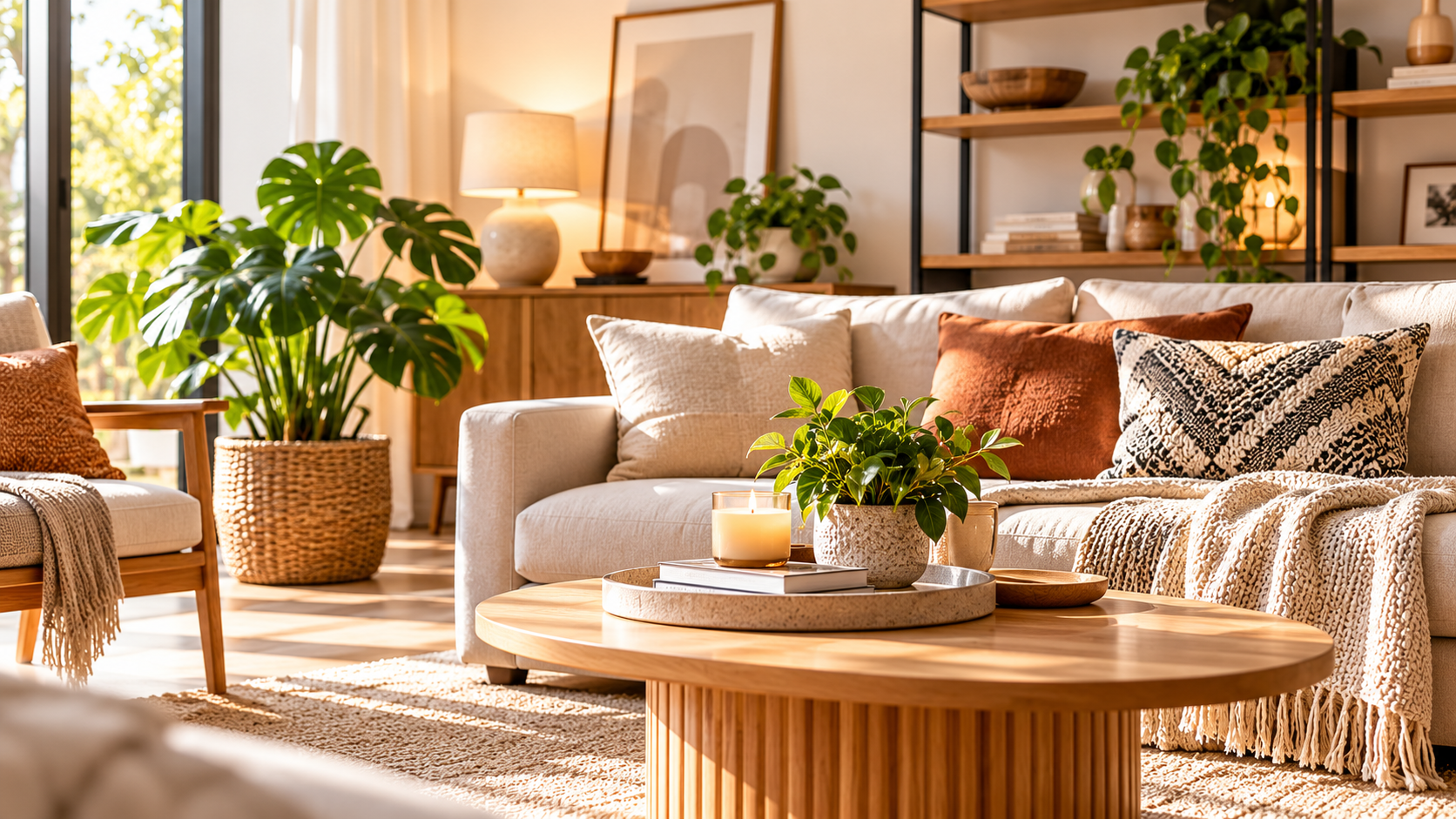 Cozy home and living room